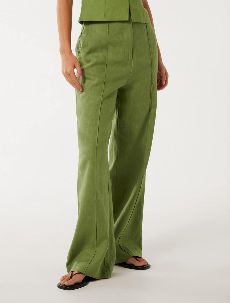 Posey Linen Wide Leg Pants Forever New