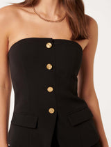 Kendra Button Front Bustier Top Forever New