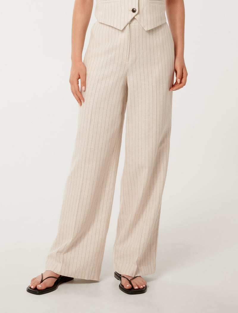 Blake Pinstripe Wide Leg Pants Forever New