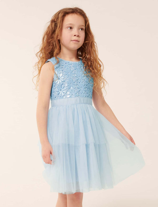 Eloise Layered Tulle Girls Dress Forever New