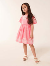 Olivia Broderie Flutter Girls Dress Forever New