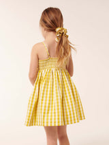 Helena Bow Gingham Girls Dress Forever New