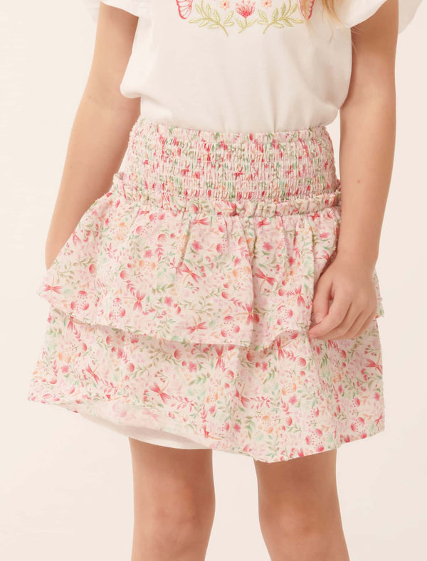 Billie Shirred Tiered Skirt Forever New