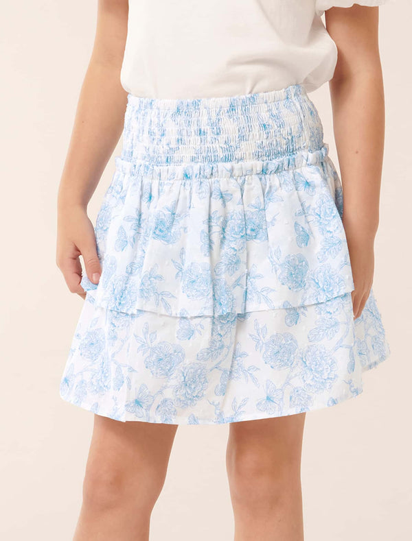 Billie Shirred Tiered Skirt Forever New