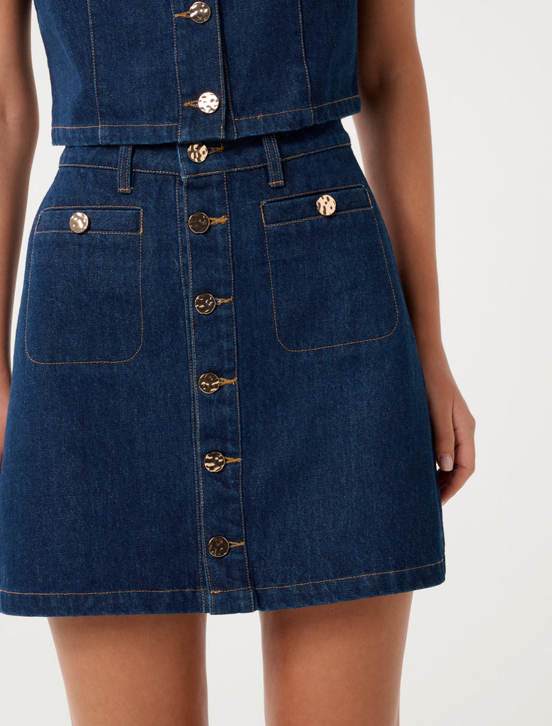 Ashley Denim Mini Skirt Forever New