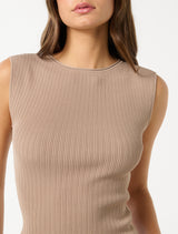 Lottie Crew Neck Knit Tank Top Forever New