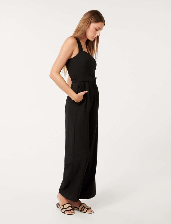 Estella Belted Jumpsuit Forever New