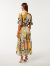 Viola Printed Midi Dress Forever New