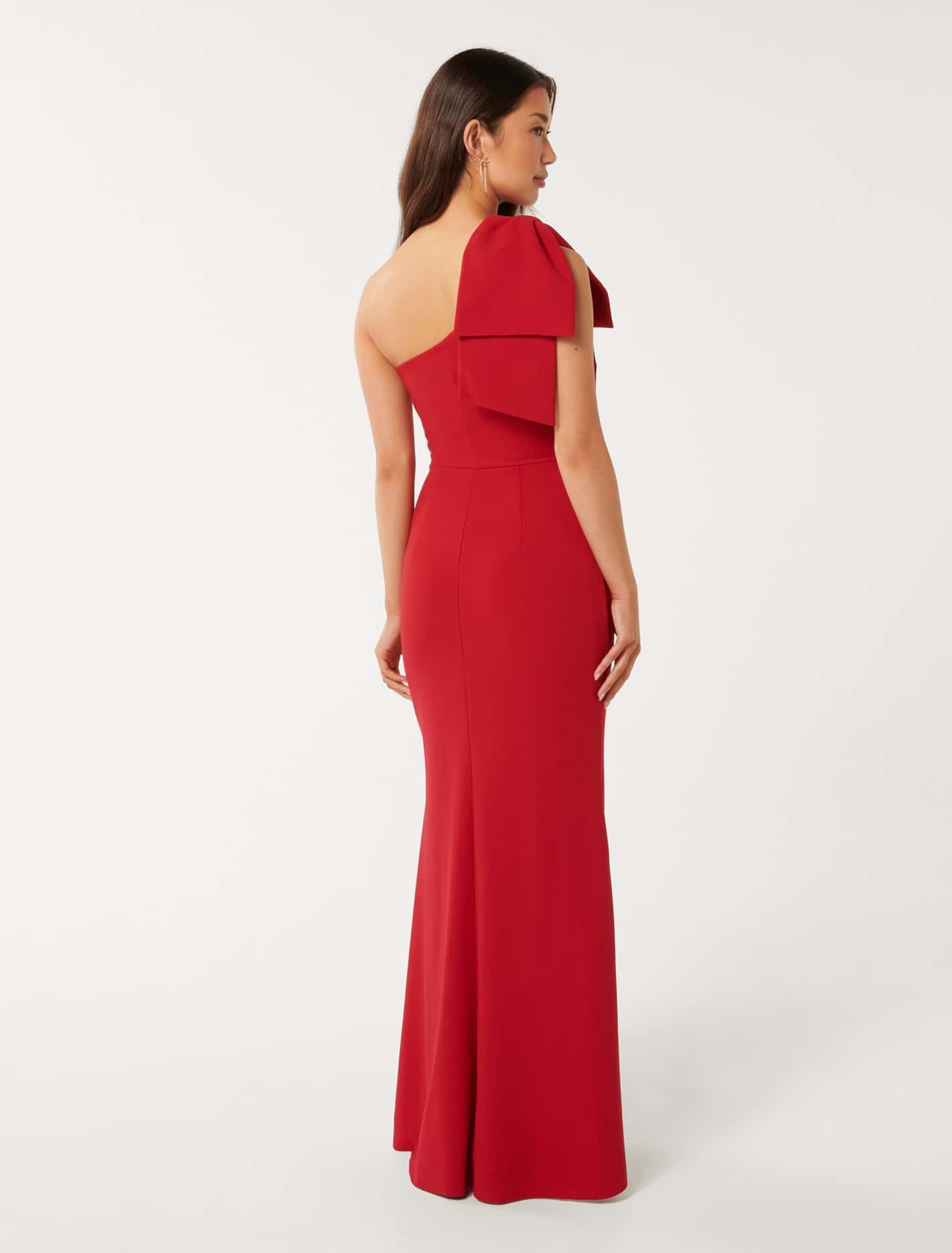 Lisa One Shoulder Bow Dress Forever New
