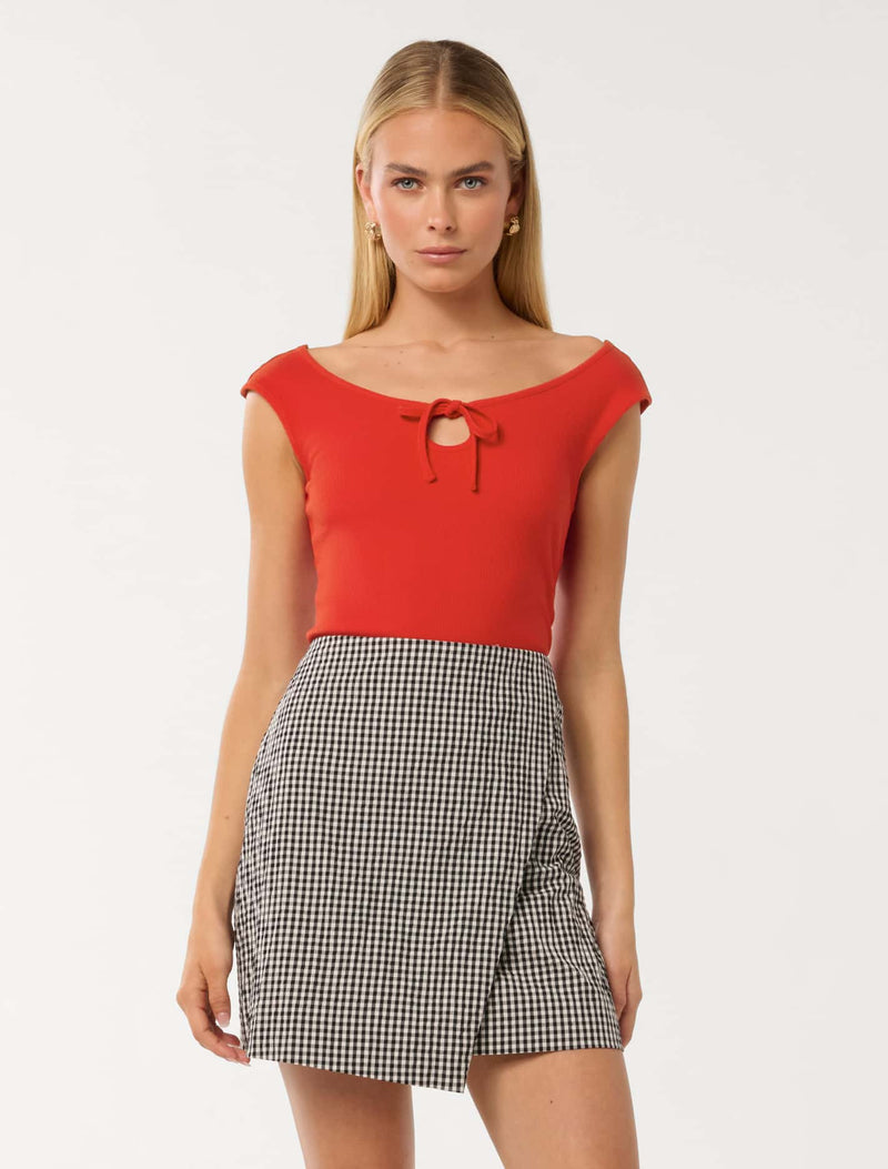 Audrey Tie Front Top Forever New