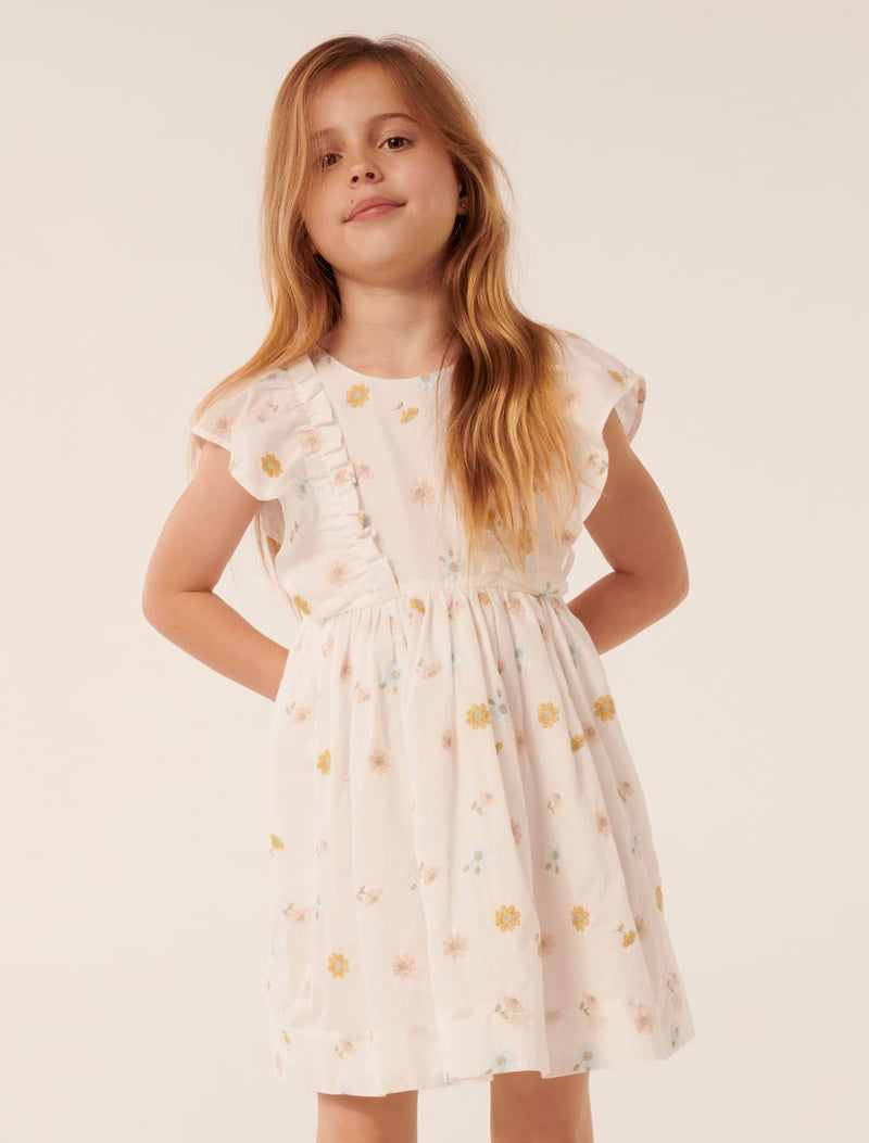 Rosalie Bow Mini Girls Dress Forever New