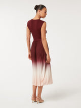 Elsie Ombre Pleat Midi Dress Forever New