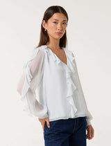 Novi Ruffle Front Blouse Forever New