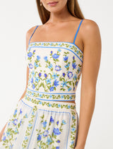 Francine Printed Crop Top Forever New