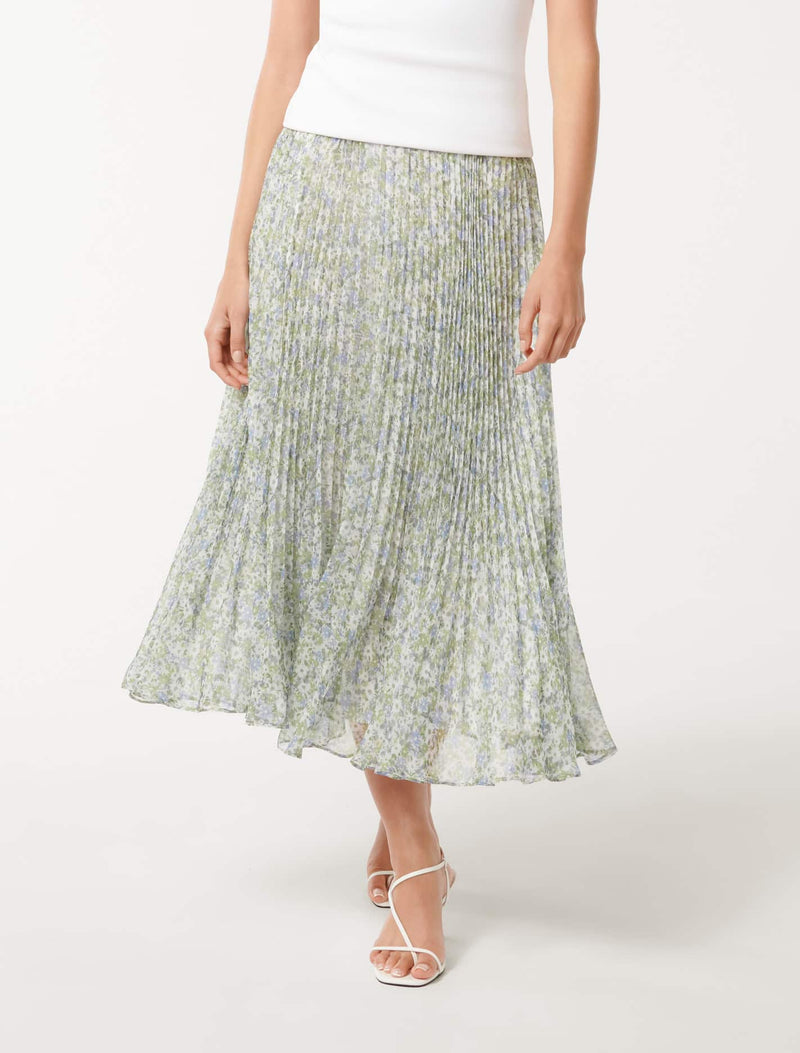 Della Pleated Skirt Forever New