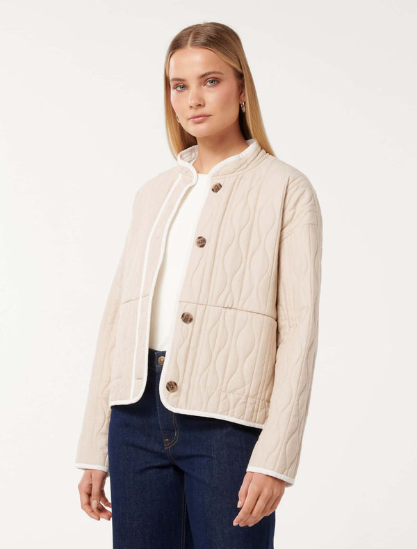 Astrid Quilted Liner Jacket Forever New