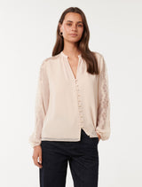 Lucinda Lace Blouse Sparkling Forever New