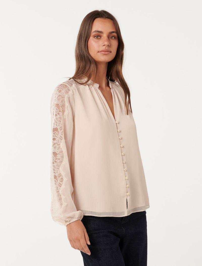 Lucinda Lace Blouse Forever New