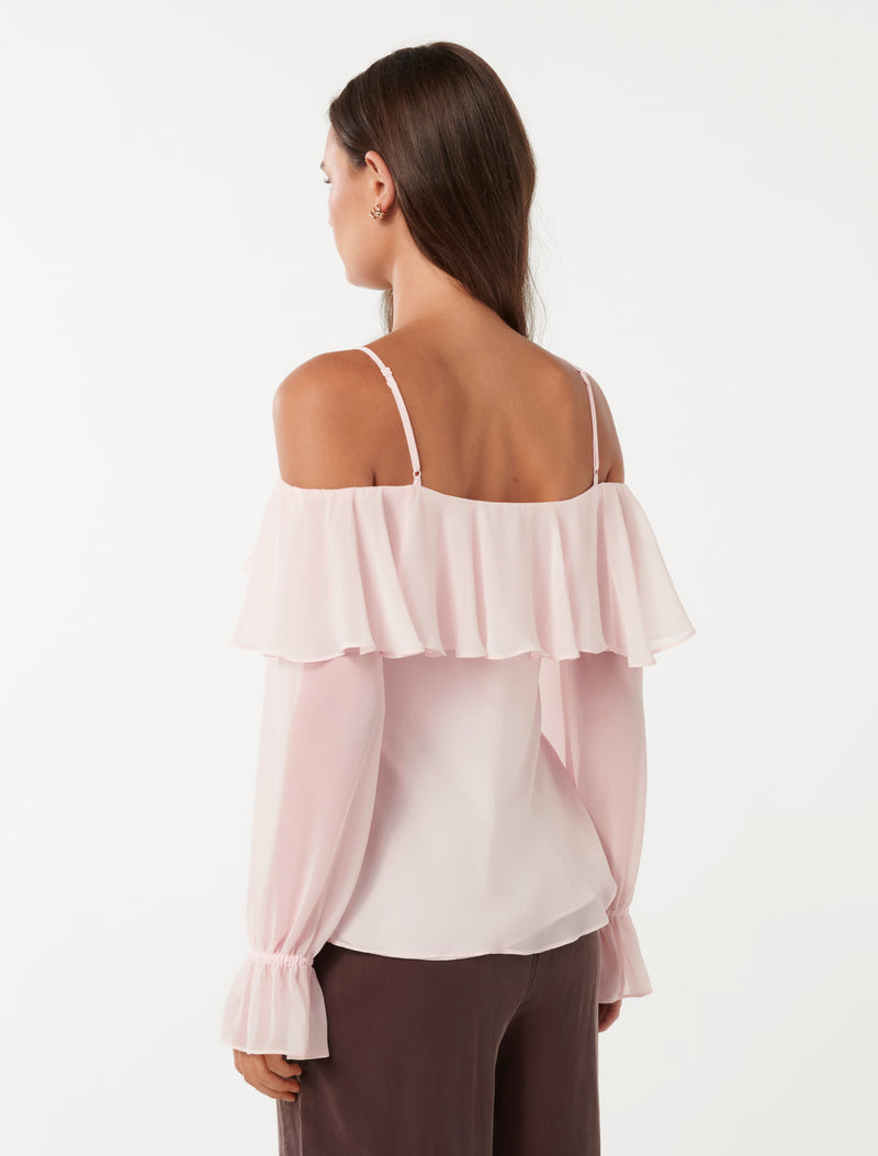 Eloise Ruffle Bardot Top Forever New