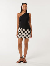 Winona Crochet Mini Skirt Forever New