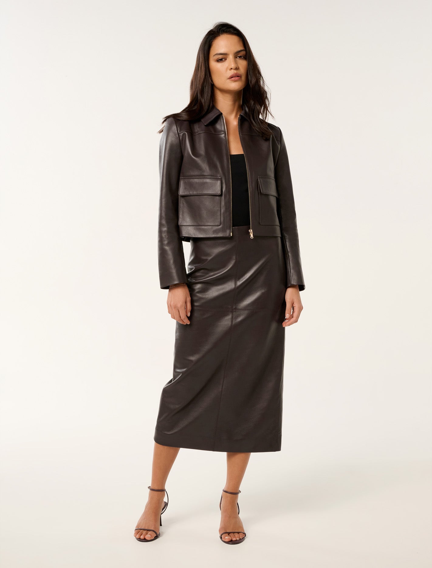 Codie Leather Jacket Forever New