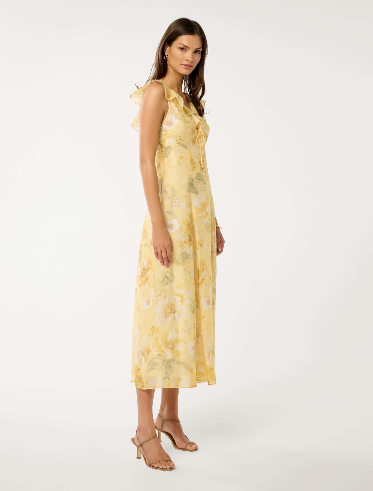 Lenny Godet Printed Midi Dress Forever New