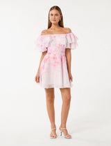 Ellie Ruffle Mini Dress Forever New