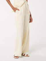 Cynthia Petite Linen Wide Leg Pants Forever New