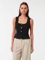 Jolene Waistcoat Black Forever New