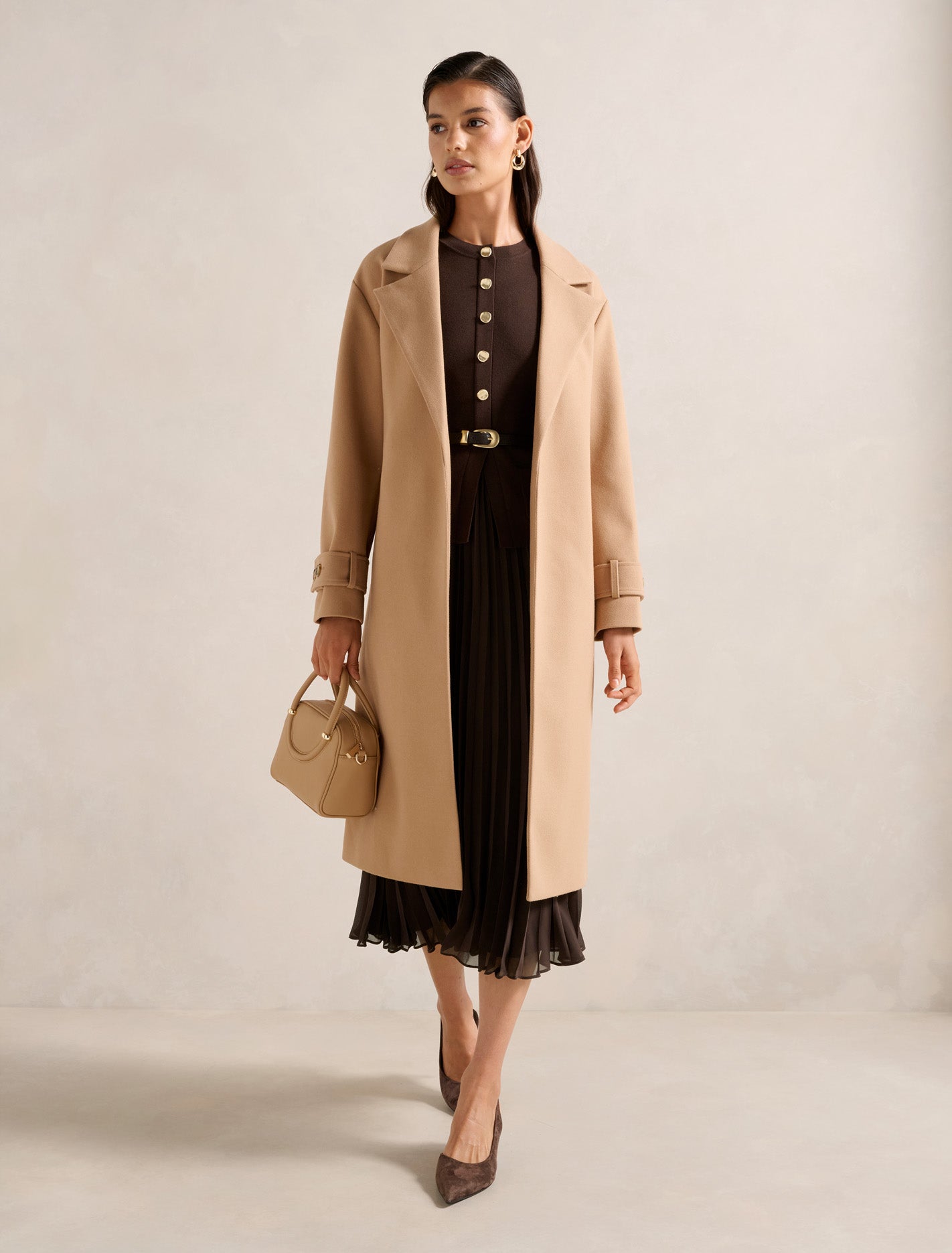Daphne Waistcoat Knit Midi Dress Forever New