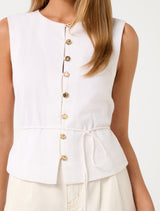 Immy Linen Vest Forever New