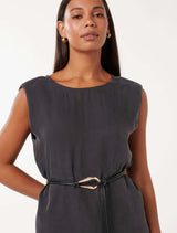 Poppy Belted Cupro Top Forever New