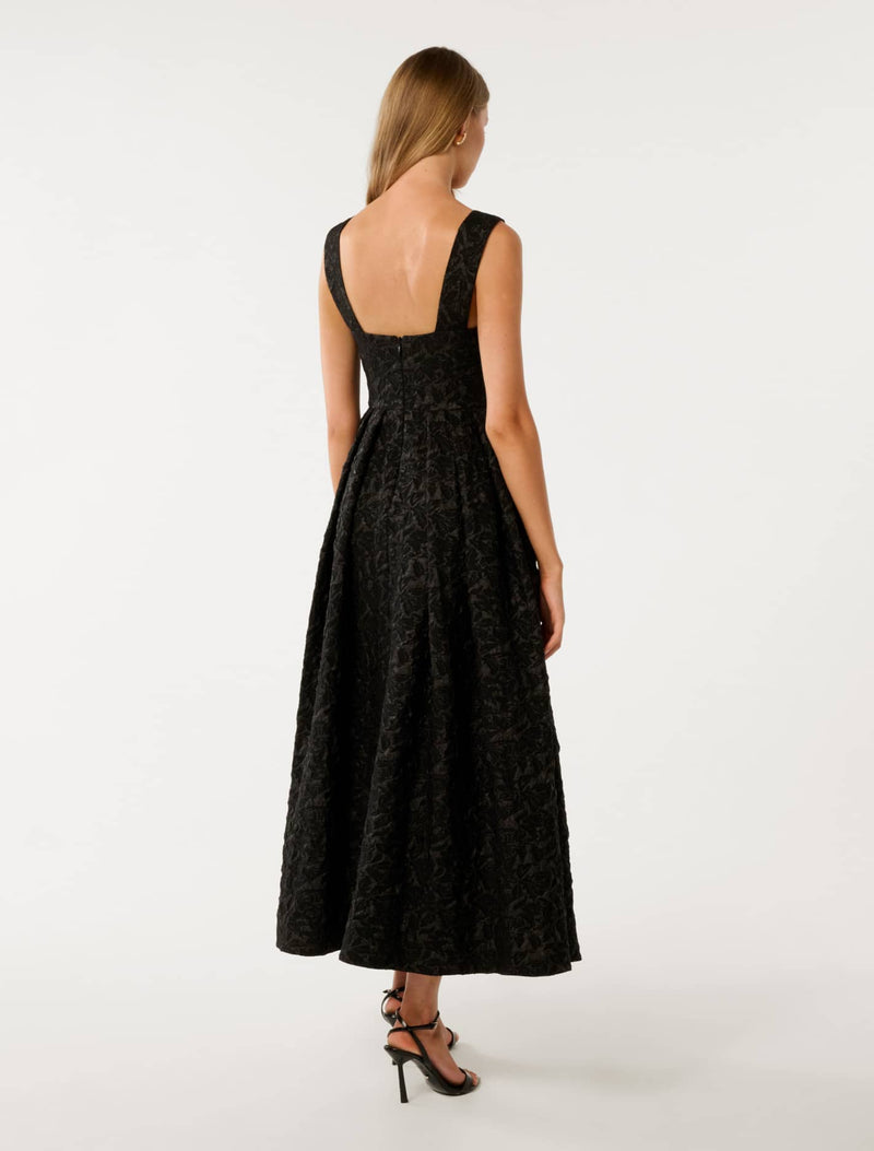 Tiffany Jacquard Maxi Dress Forever New