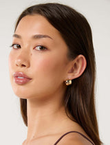 Signature Charli Chubby Small Hoop Earrings Forever New