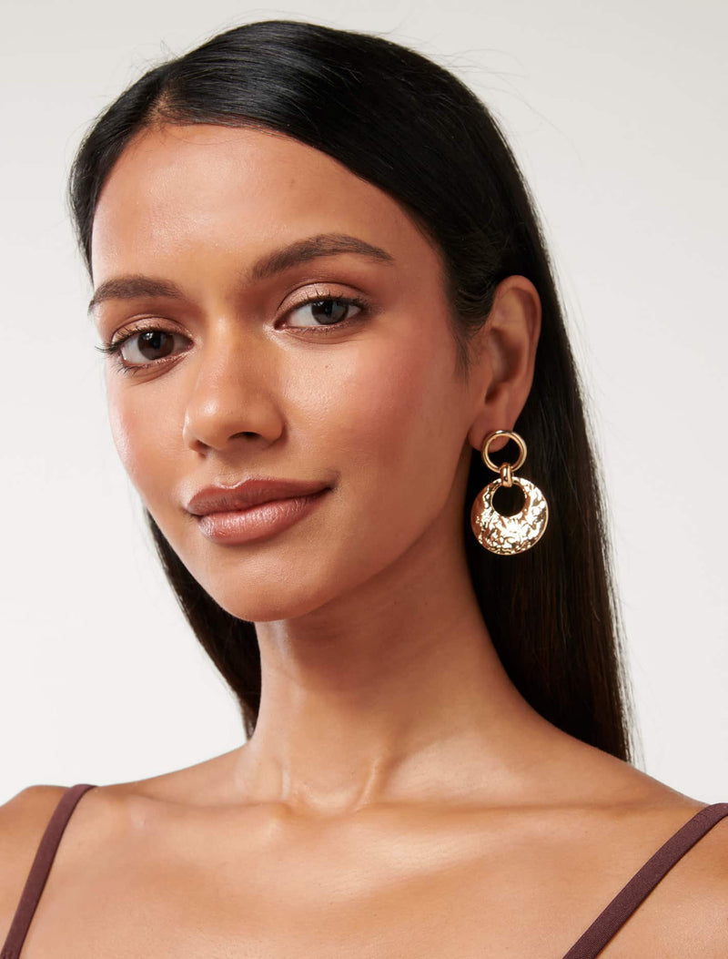 Signature Tasha Texture Hoop Earrings Forever New