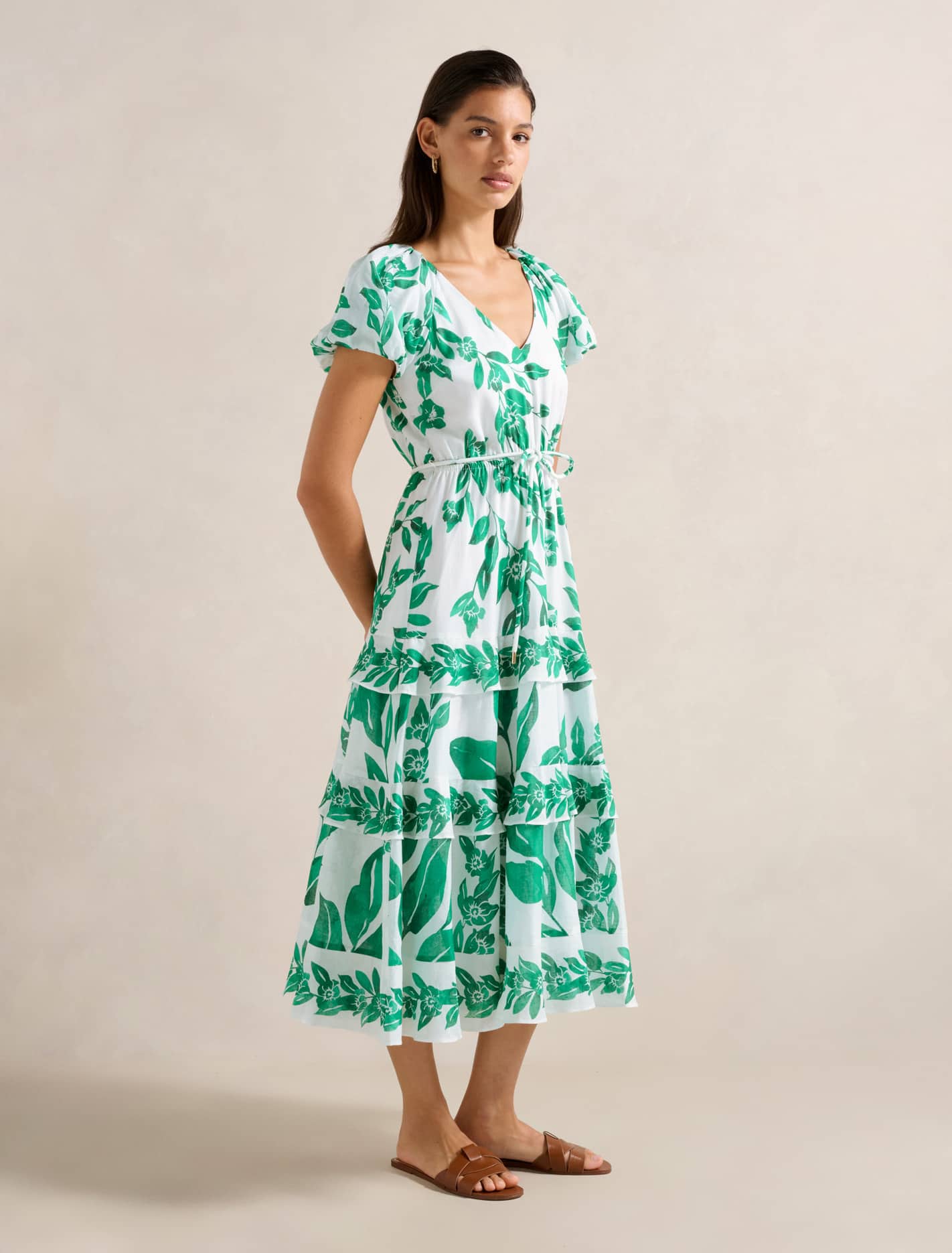 Iris Tiered Ruffle Midi Dress Forever New