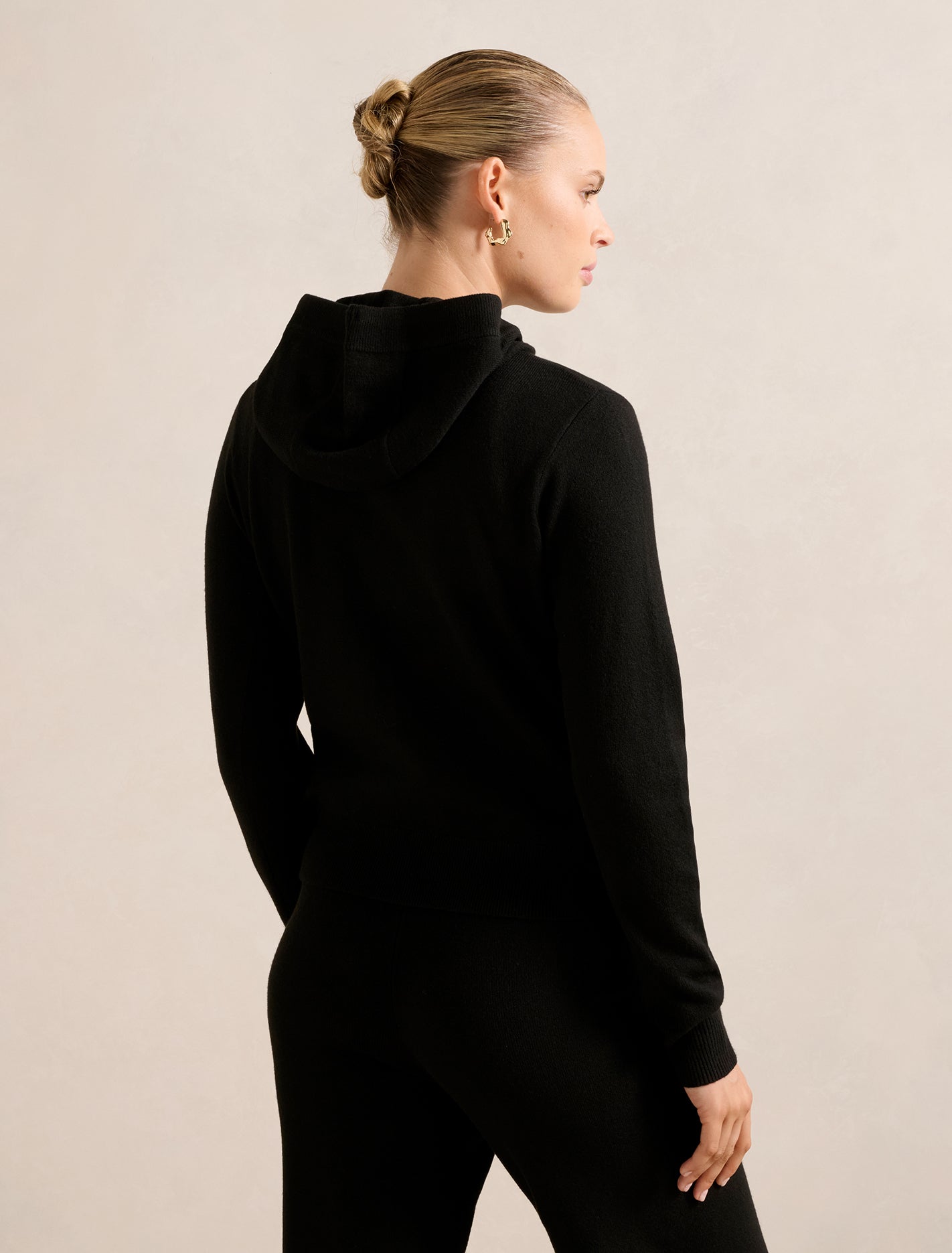 Hazel Knitted Lounge Hoodie Top Forever New