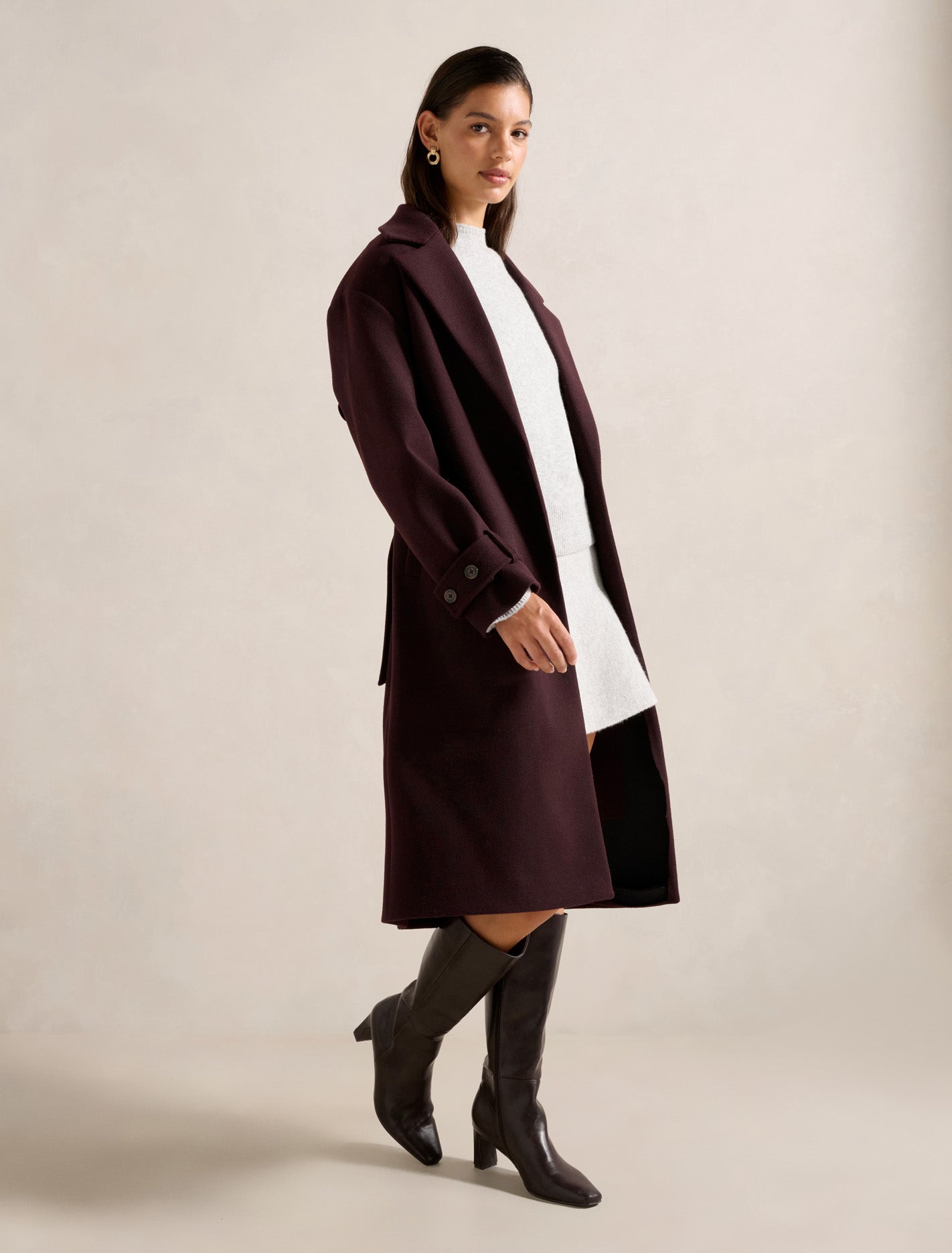 Heidi Double Breasted Wrap Coat Forever New