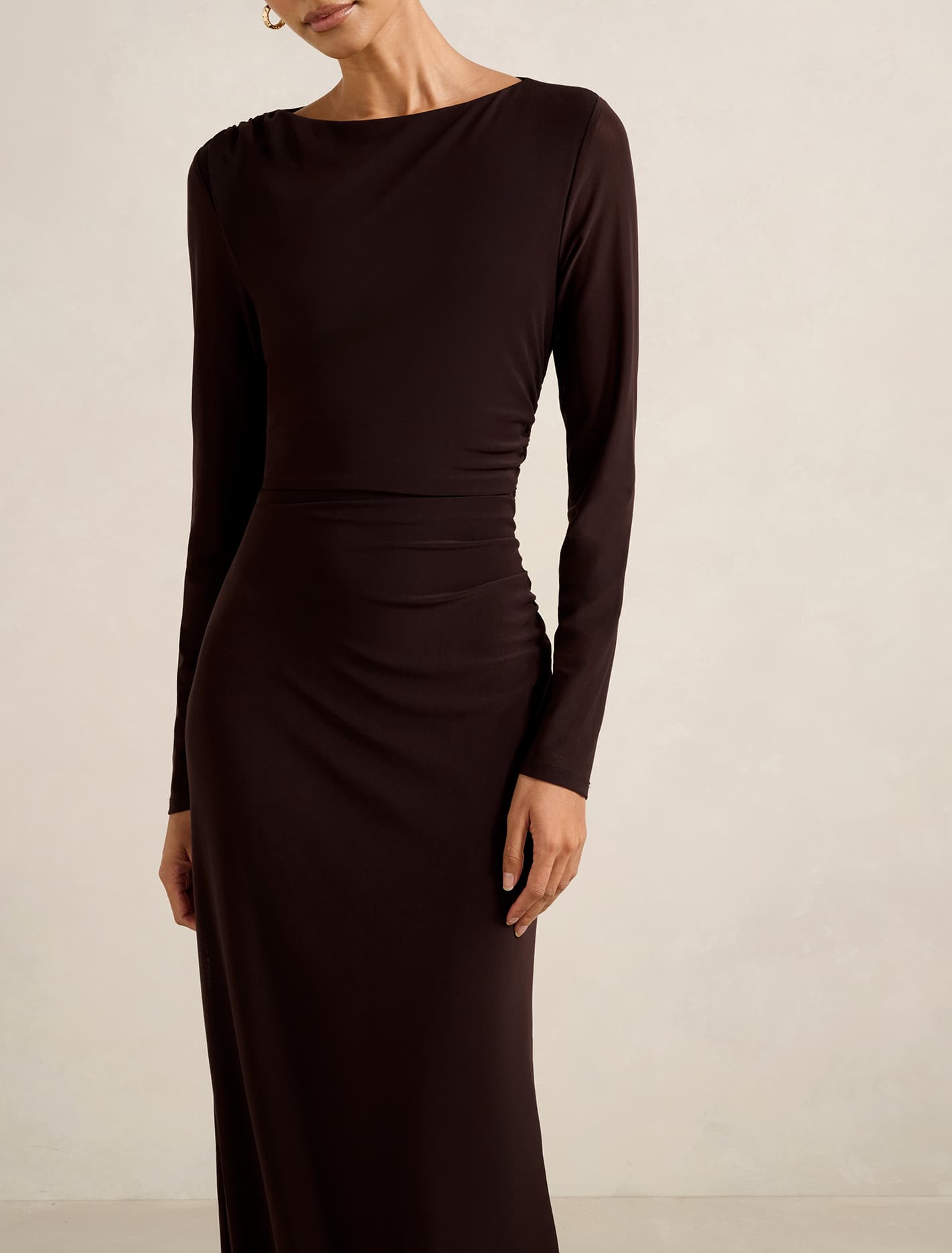 Ally Petite Long Sleeve Midi Dress Forever New