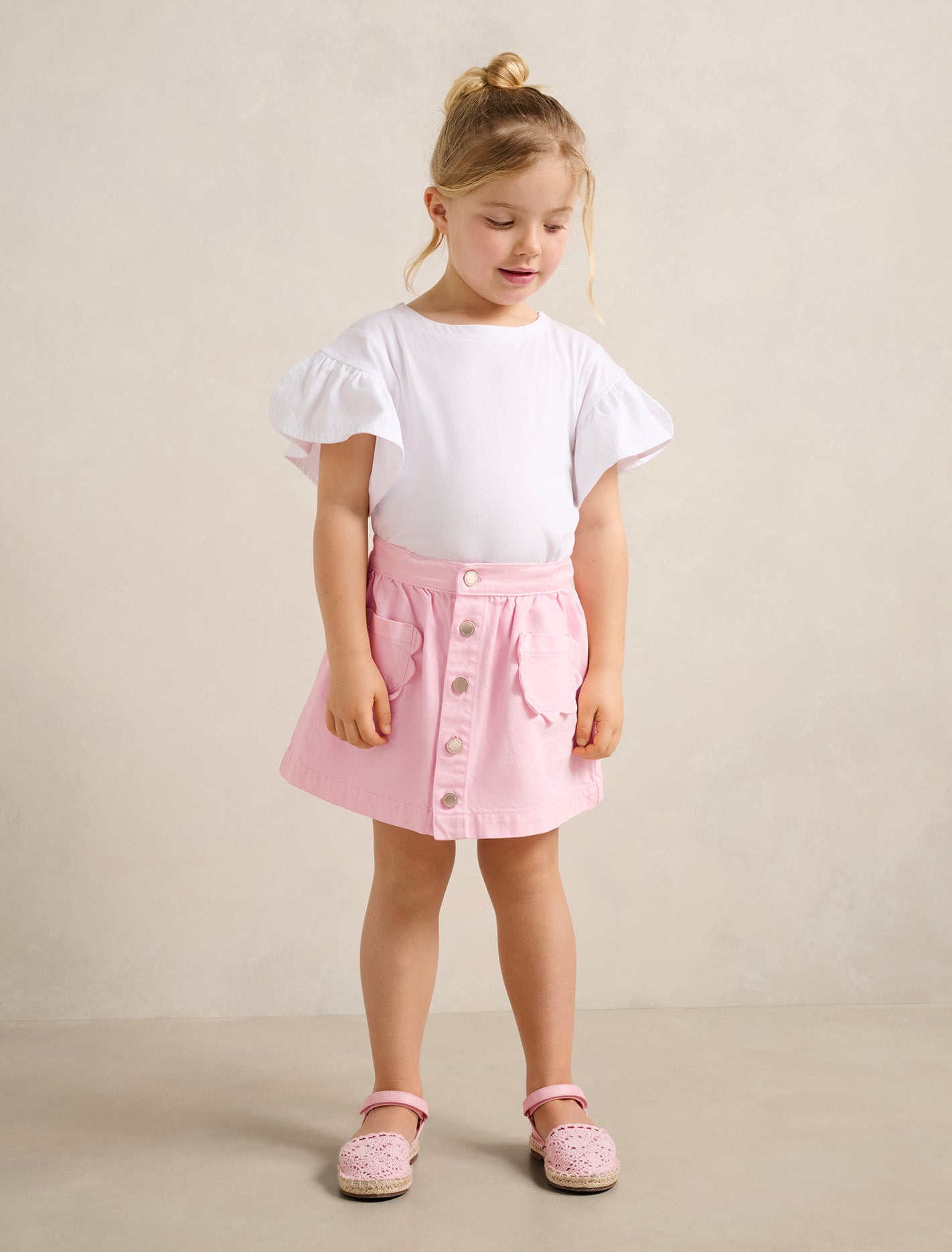 Darcie Girls Button-Down Skirt Forever New