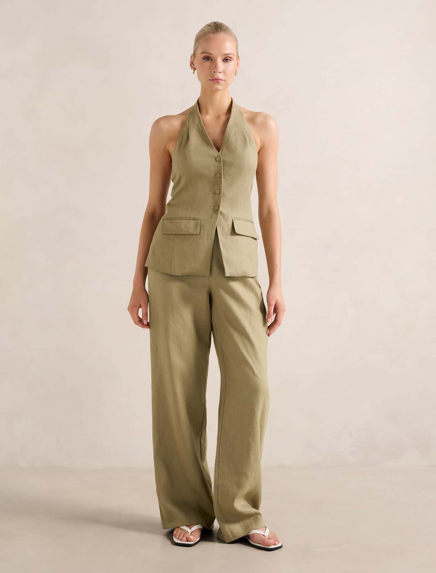 Saxon Halter Waistcoat Forever New