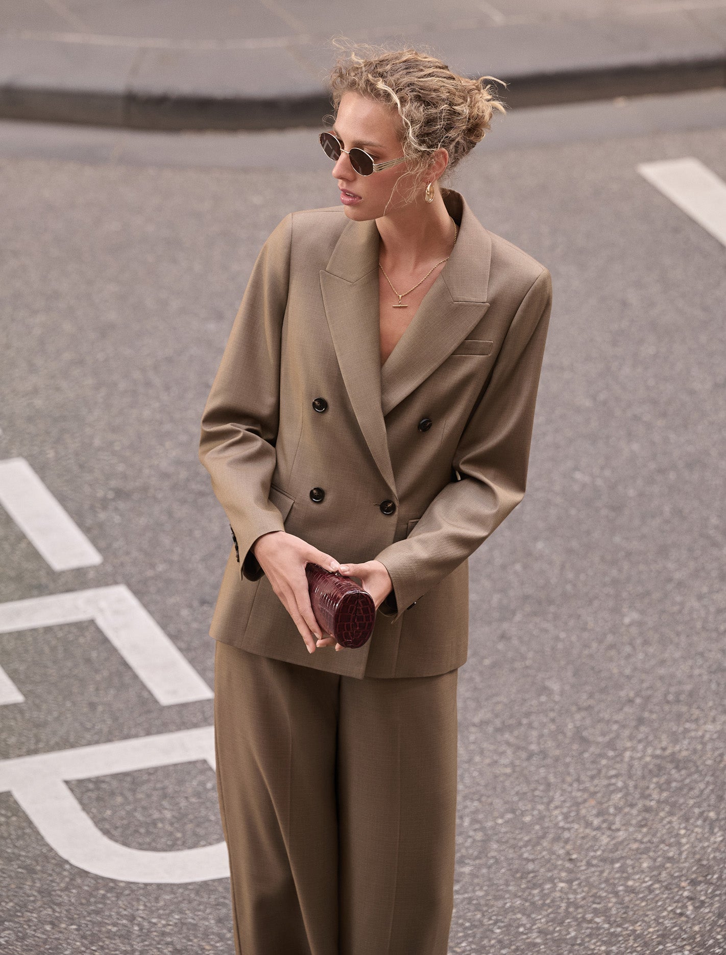 Harper Double Breasted Blazer Forever New