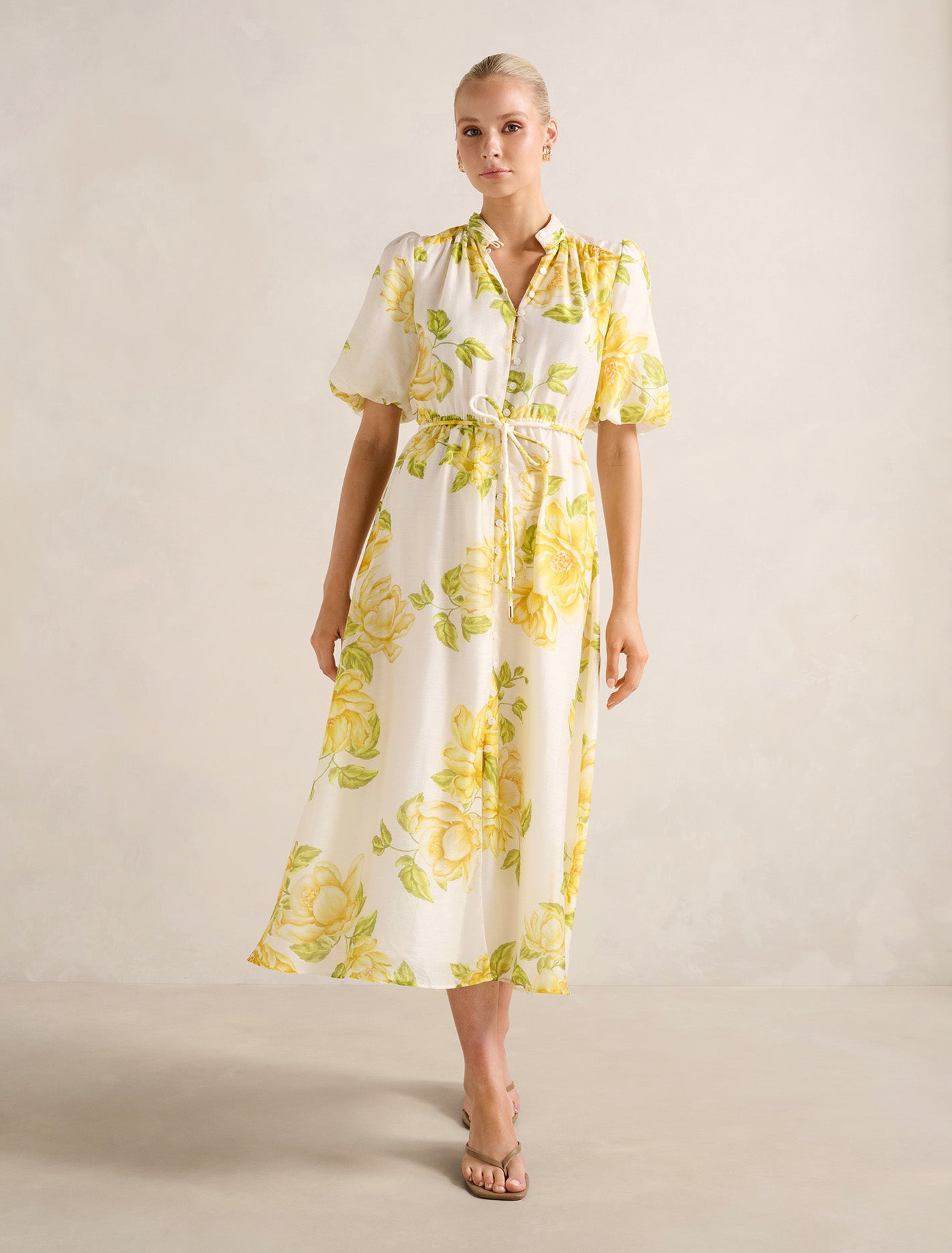 Macey Printed Midi Dress Forever New