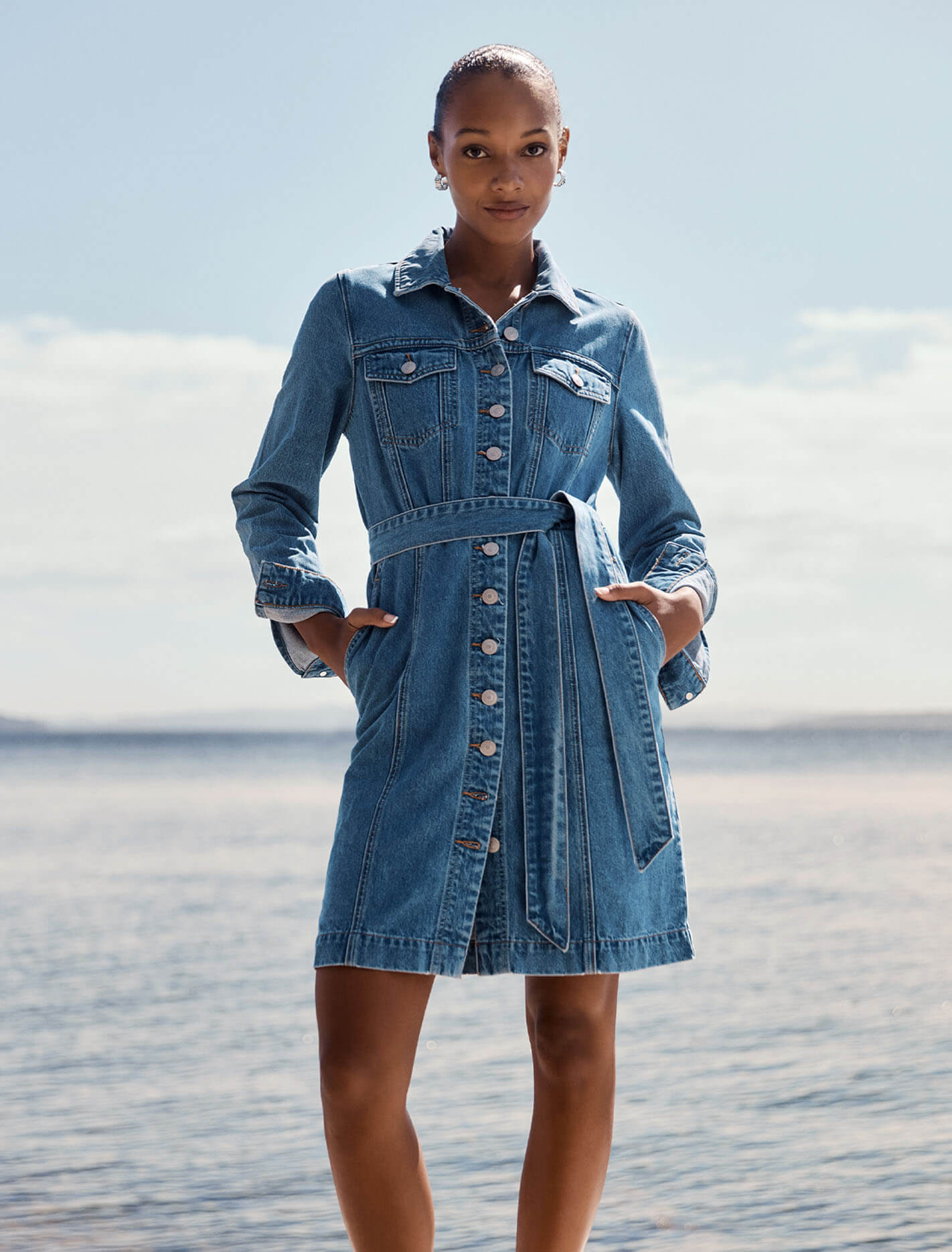 Taylor Denim Shirt Dress Forever New