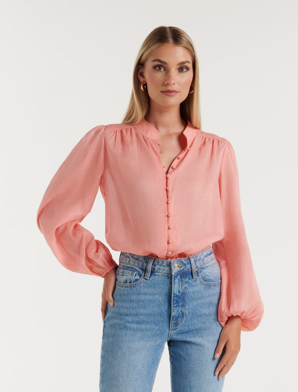 Amelia Button Down Blouse Forever New