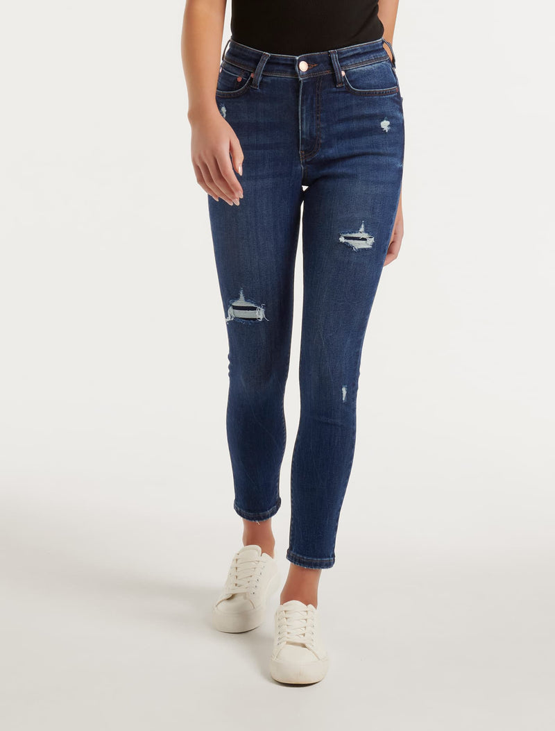 Nala Mid-Rise Skinny Jeans Forever New