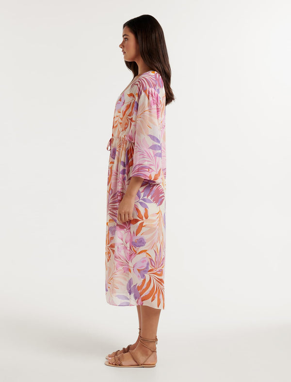 Bronte Longline Print Kimono Forever New