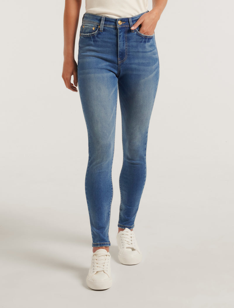 Nala Mid-Rise Skinny Jeans Forever New