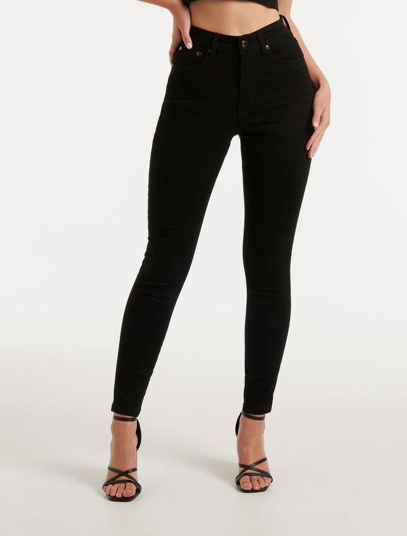 Nala Mid-Rise Skinny Jeans Forever New