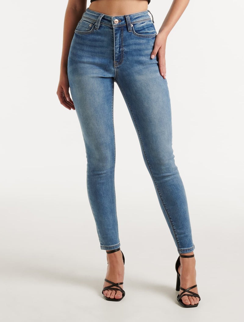 Nala Mid-Rise Skinny Jeans Forever New